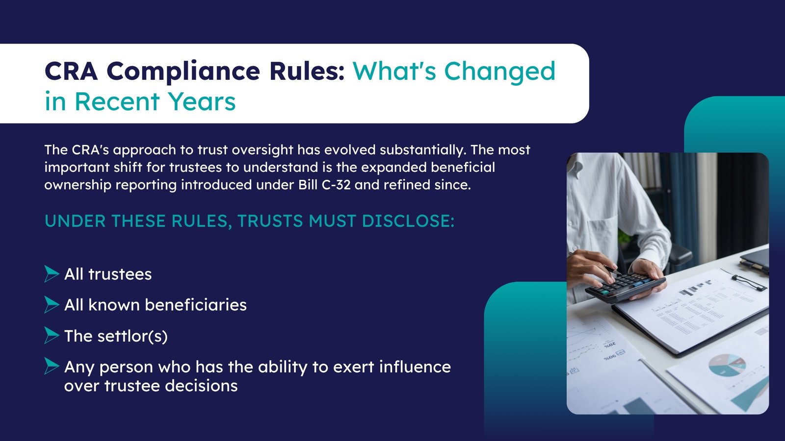 CRA trust compliance rules