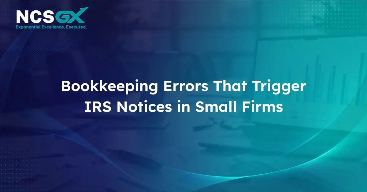 Bookkeeping errors and IRS consequences