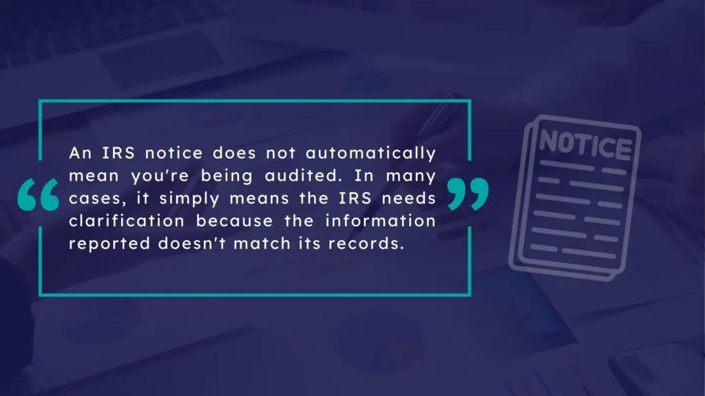 Bookkeeping errors triggering IRS notices