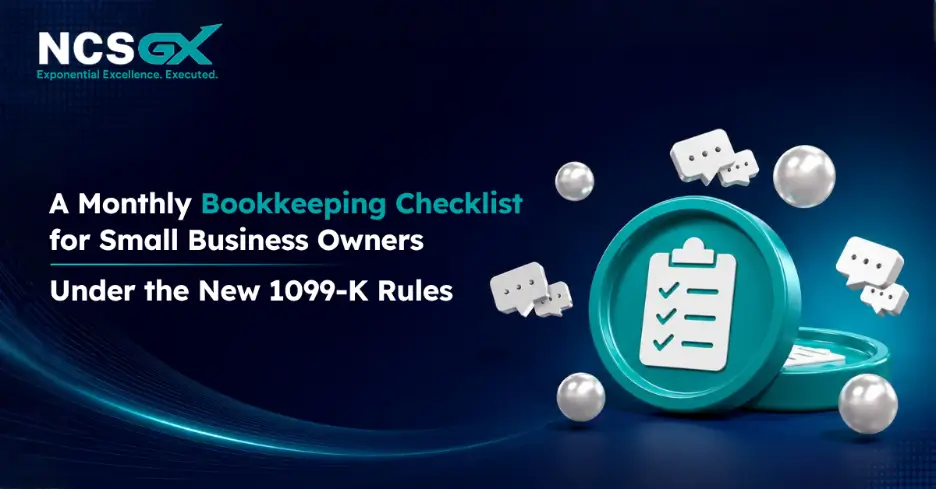 Monthly bookkeeping checklist for small business owners to stay compliant with the new 1099-K reporting rules.