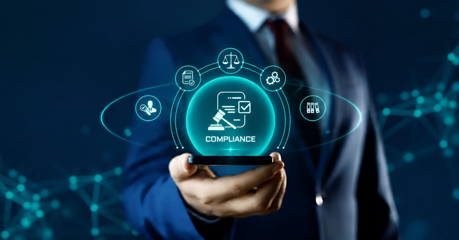 Digital compliance and finance governance concept with smart technology
